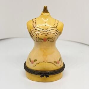 Dress Form Mannequin Hinged Trinket Box